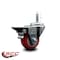 Service Caster 3'' Red Polyurethane Wheel Swivel 7/16'' Grip Ring Stem Caster with Brake SCC-GR20S314-PPUB-RED-PLB-716138 - alternate 4
